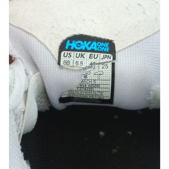 Hoka One One Mach 5 Women's Sneakers WHITE MULTICOLOR 8 B - Picture 8 of 10